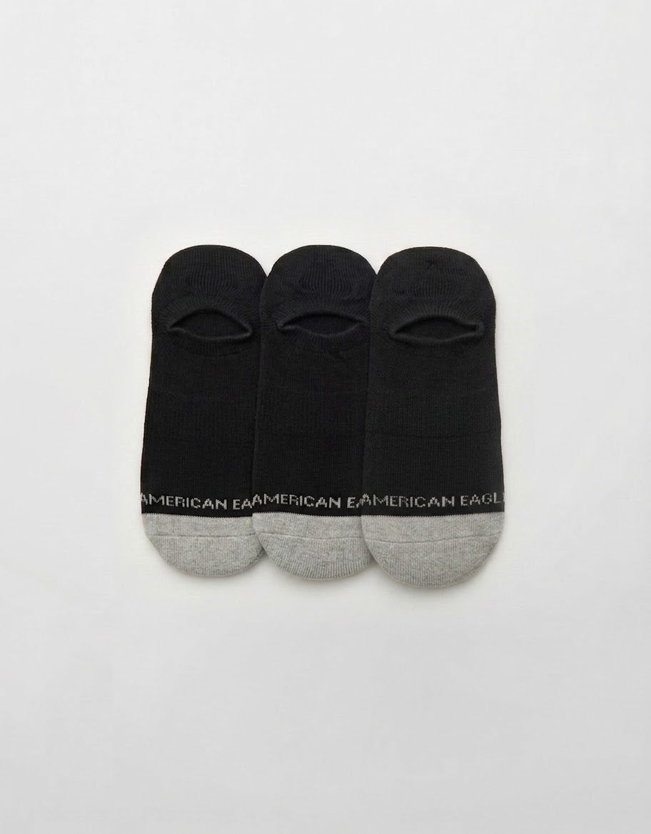 AE Invisible Socks black 3-Pack