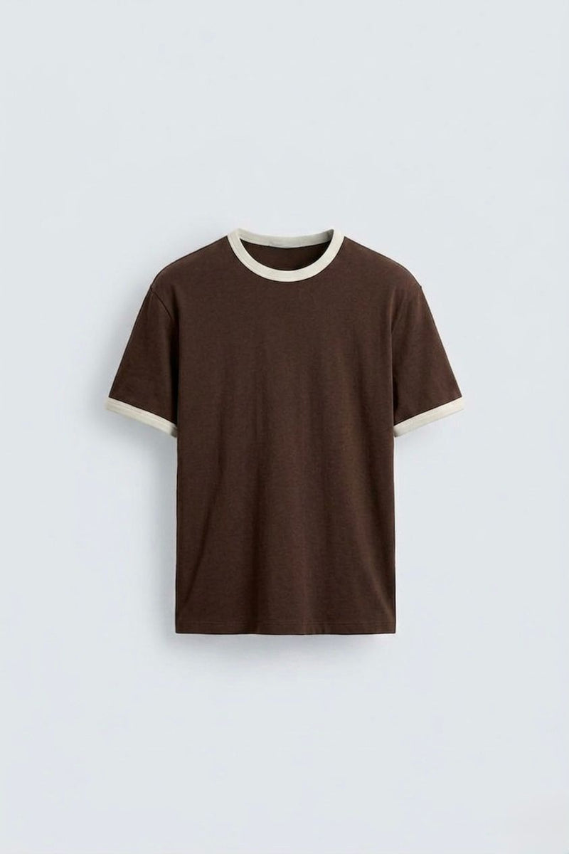 Zara T-shirt Brown